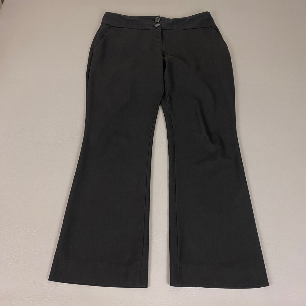 The Limited Cassidy Fit Dress Pants Women's Size 6S Flare Black Leg Trousers